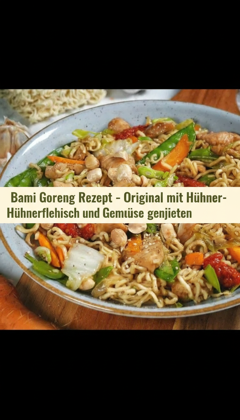 Bami Goreng Rezept – Original mit Hühnerfleisch und Gemüse genießen