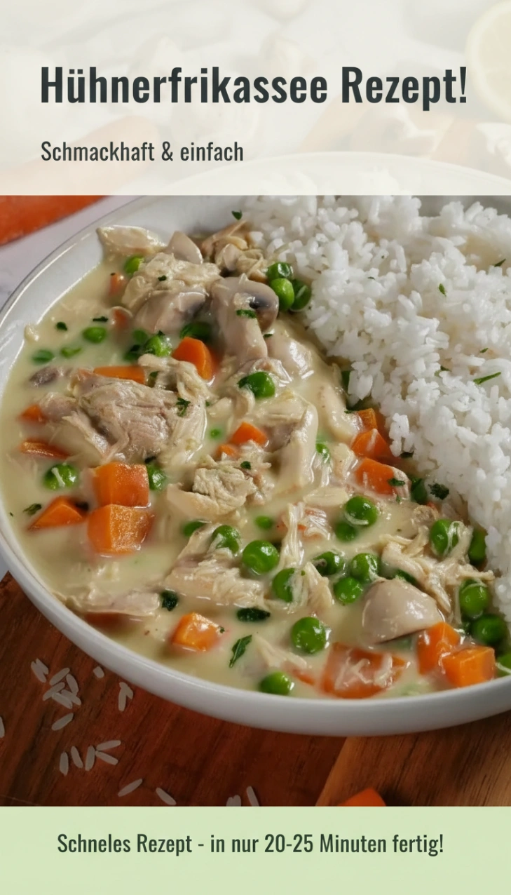 Hühnerfrikassee Rezept – schnell, cremig und einfach selber machen