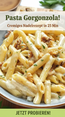 Pasta Gorgonzola – Cremiges Nudelrezept in 25 Min