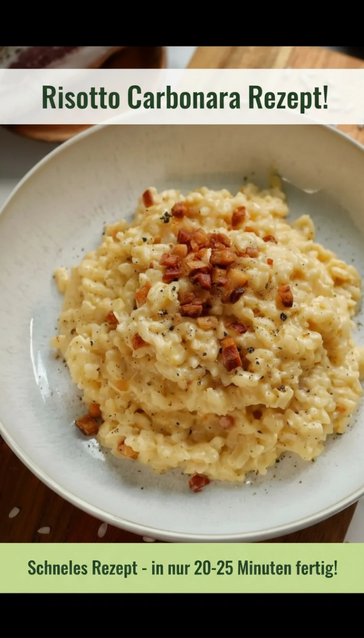 Risotto Carbonara Rezept – cremiges italienisches Genussgericht