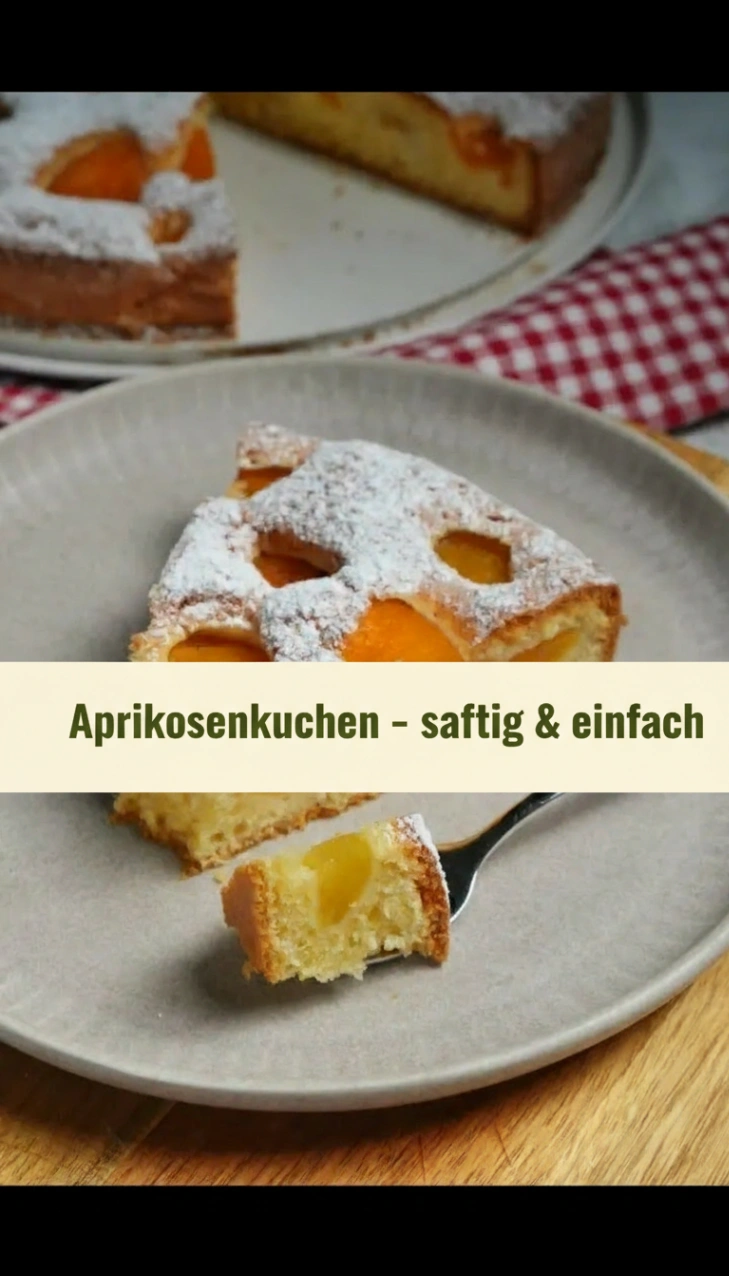 Saftiger Aprikosenkuchen einfaches Rezept wie aus der Kindheit!!