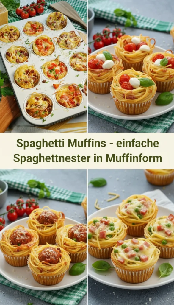Spaghetti Muffins – Herzhaftes
