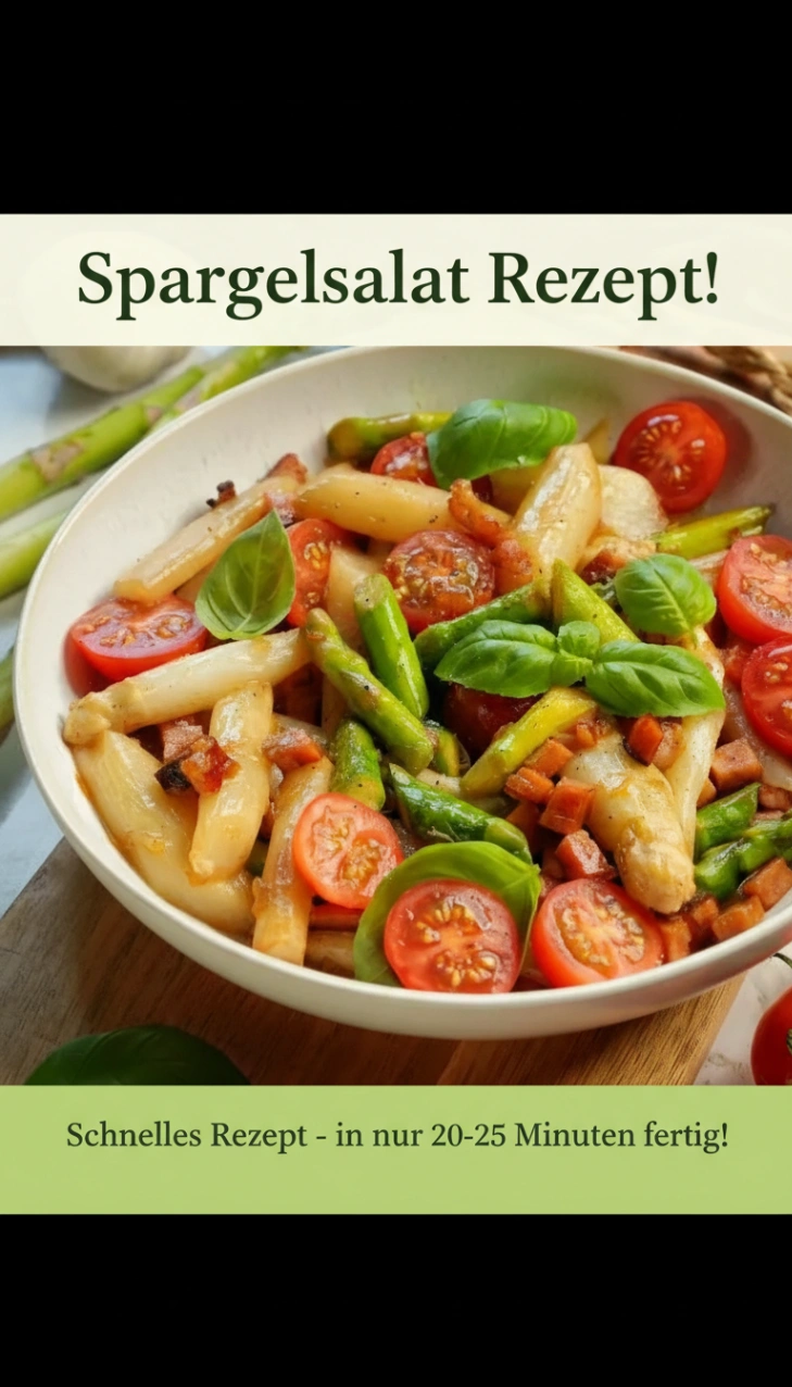 Spargelsalat Rezept – lauwarm, schnell leicht & voller Geschmack