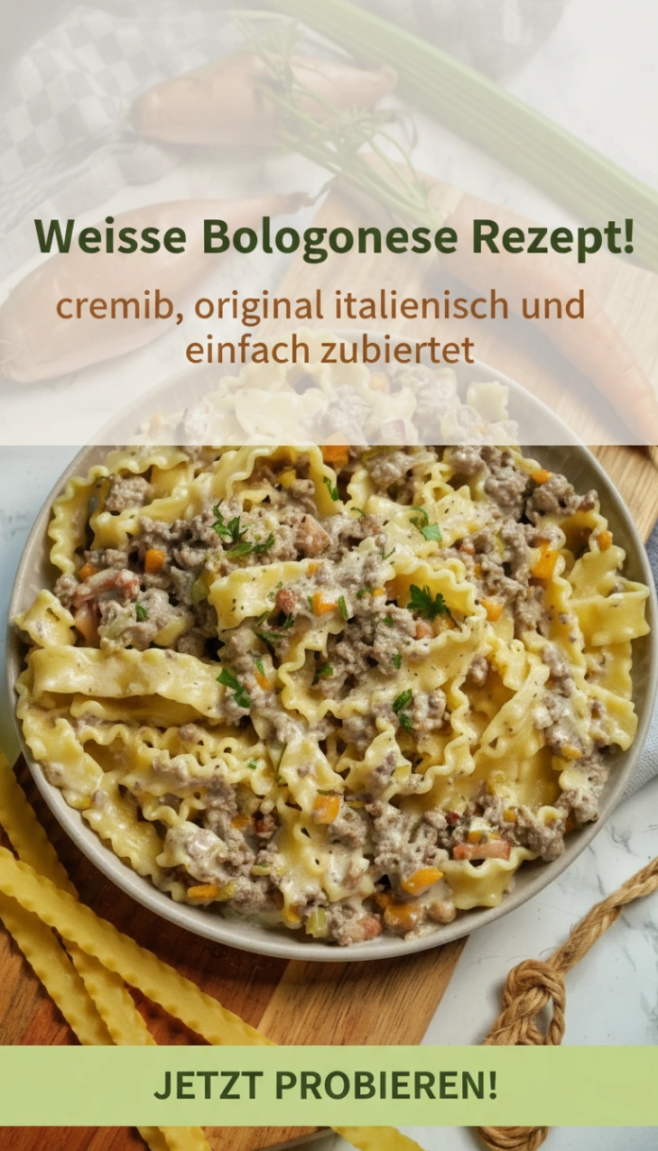 Weisse Bolognese Rezept – cremig, original italienisch und einfach zubereitet