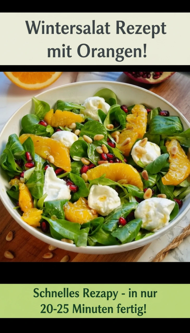 Wintersalat Rezept mit Orangen – schnell frisch & winterlich pur