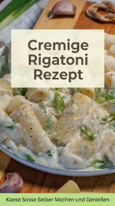 Cremige Rigatoni Rezept: Kaese Sosse Selber Machen und Genießen