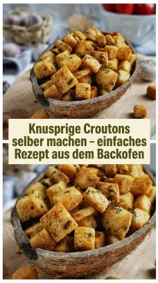 Knusprige Croutons selber machen – einfaches Rezept aus dem Backofen