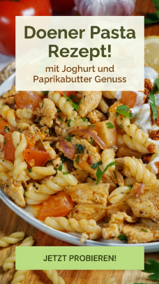 Doener Pasta Rezept mit Joghurt und Paprikabutter Genuss