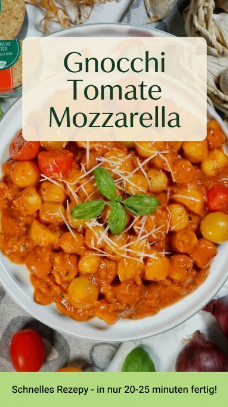 Gnocchi Tomate Mozzarella – Schnelles cremiges Pfannengericht