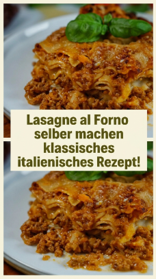 Lasagne al Forno selber machen klassisches italienisches Rezept!