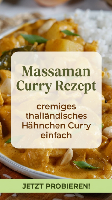 Massaman Curry Rezept – cremiges thailändisches Hähnchen Curry einfach