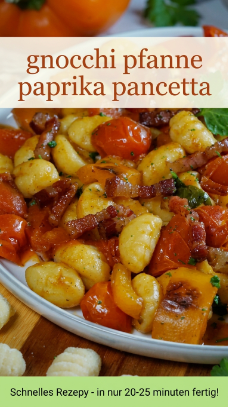 Schnelle gnocchi pfanne paprika pancetta einfach & lecker rezept