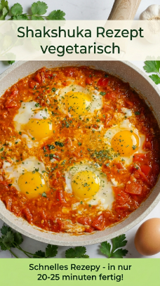 Shakshuka Rezept vegetarisch – einfach, schnell mit Tomaten