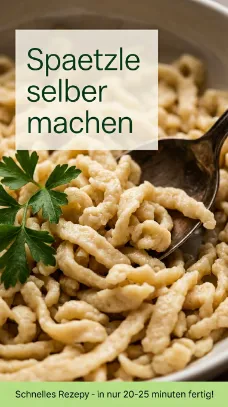Spaetzle selber machen einfaches Rezept schnell lecker