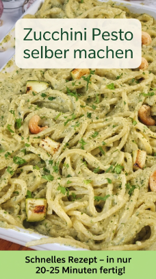 Zucchini Pesto selber machen – einfaches Rezept für Pasta daheim