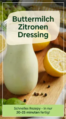 Buttermilch Zitronen Dressing – frisch, leicht & schnell fix
