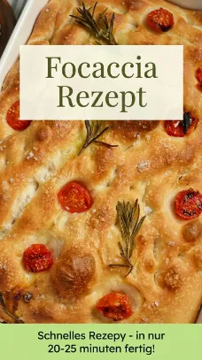 Focaccia Rezept original italienisches Brot selbst backen leicht