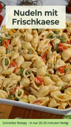 Nudeln mit Frischkaese – Cremige Ofenpasta einfach gemacht neu