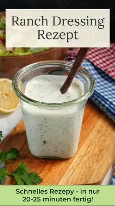 Ranch Dressing Rezept schnell und einfach selber machen cremig!!